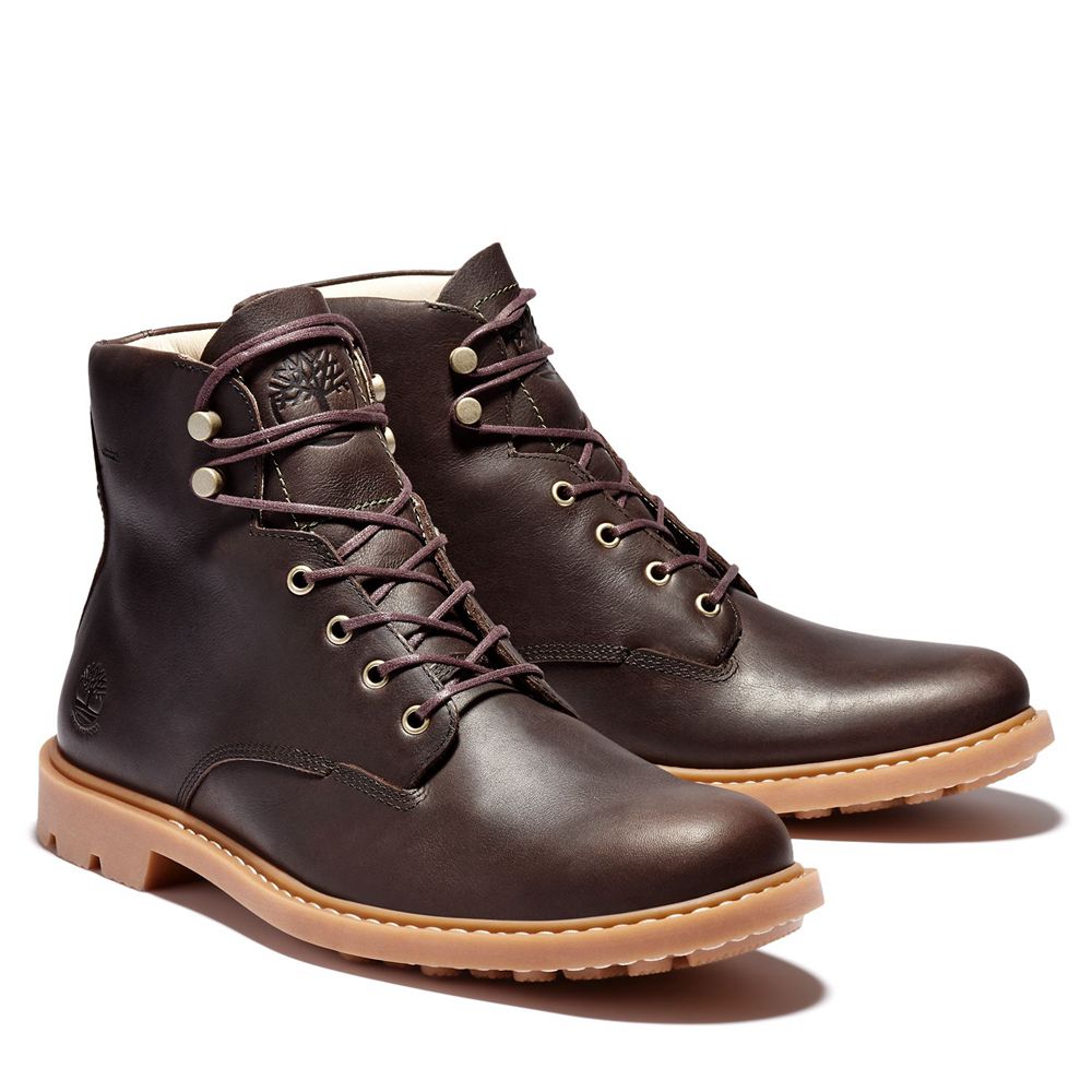 Timberland 6-Inch Μποτακια Ανδρικα Βαθυ Καφε - Belanger Ek+ Waterproof - Greece 6412039-KQ